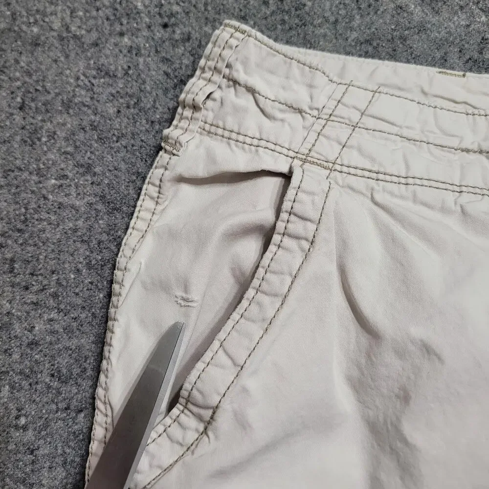Vintage Y2K Polo Jeans Co Shorts Mens 40 Tan Ralph Lauren Cargo Baggy Streetwear